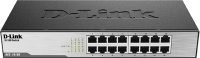 D-Link DES‑1016D 16‑Port Fast Ethernet Unmanaged Desktop Switch 
