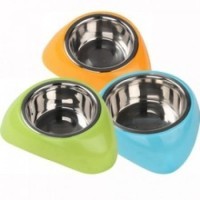 Pawise 11023 posuda za pse 1kom 1750ML stainless steel bowl w/plastic stand L-