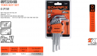 Somafix SFX5348 Ključevi Torx CR-V na PVC držaču T10-T50 set 9/1